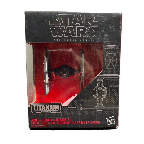 NEW Star Wars Black Series Titanium 1st Order Tie Fighter #13 Force Awakens NIB - Picture 1 of 6